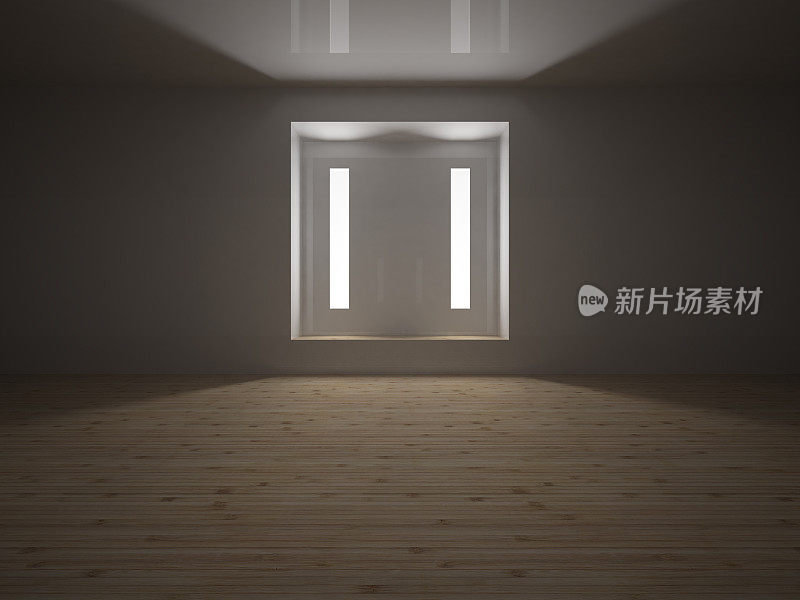 Empty room, 3D render